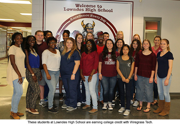 Lowndes High School Students in Dual Enrollment Program